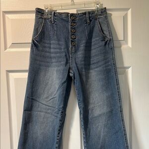 KanCan Stylish Blue Button-Fly Jeans